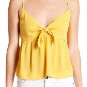NORDSTROM rack yellow tie tank top